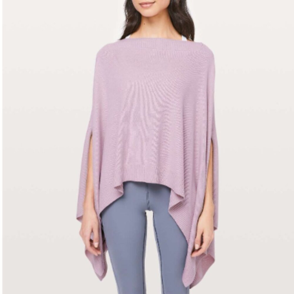 NWT Lululemon Forward Flow Cape Antoinette Soft Ivory Light Pink Purple